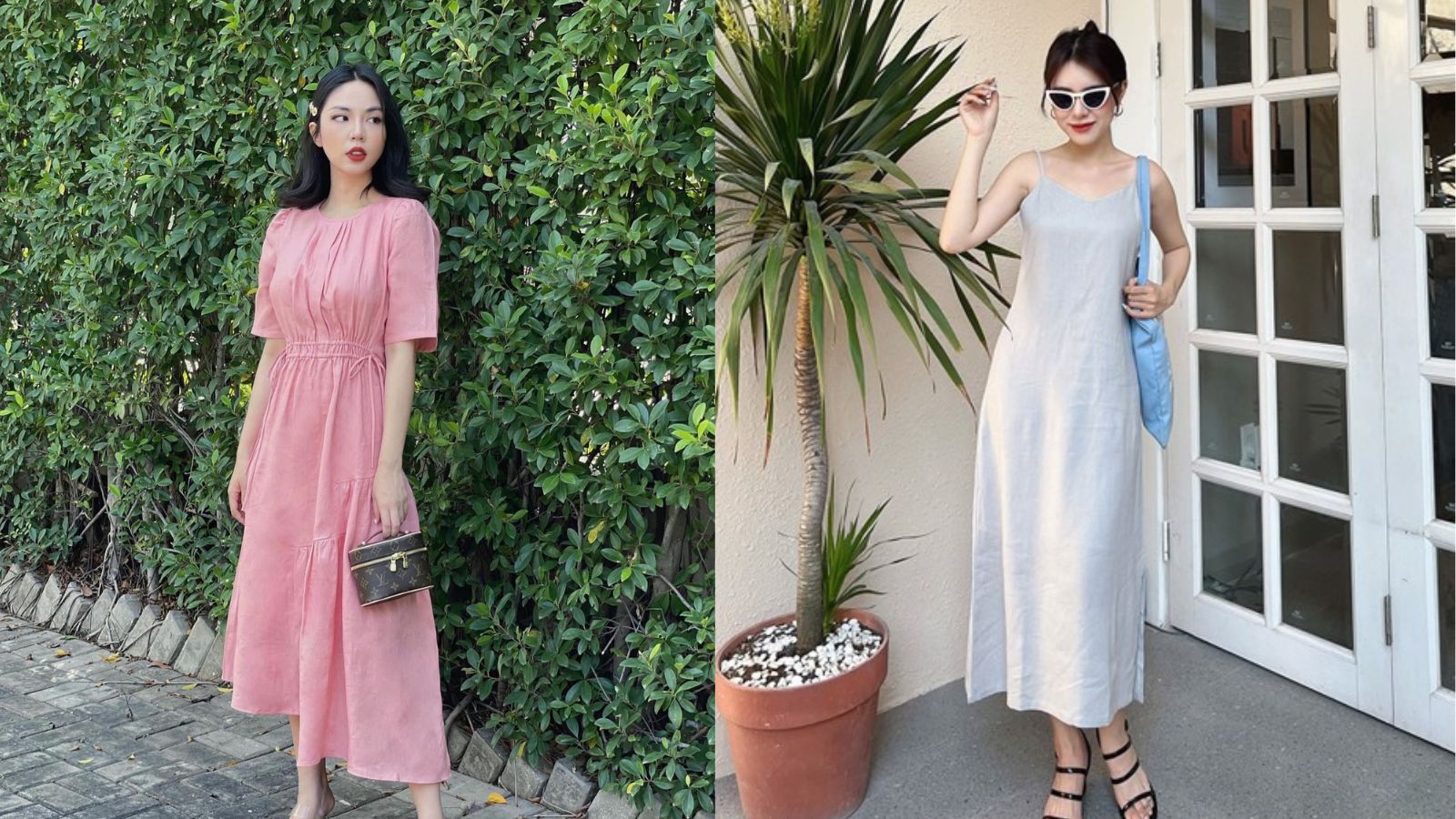 Váy Sơ Mi Dáng Dài Linen Cao Cấp - MAYDONA-May Đo Nà