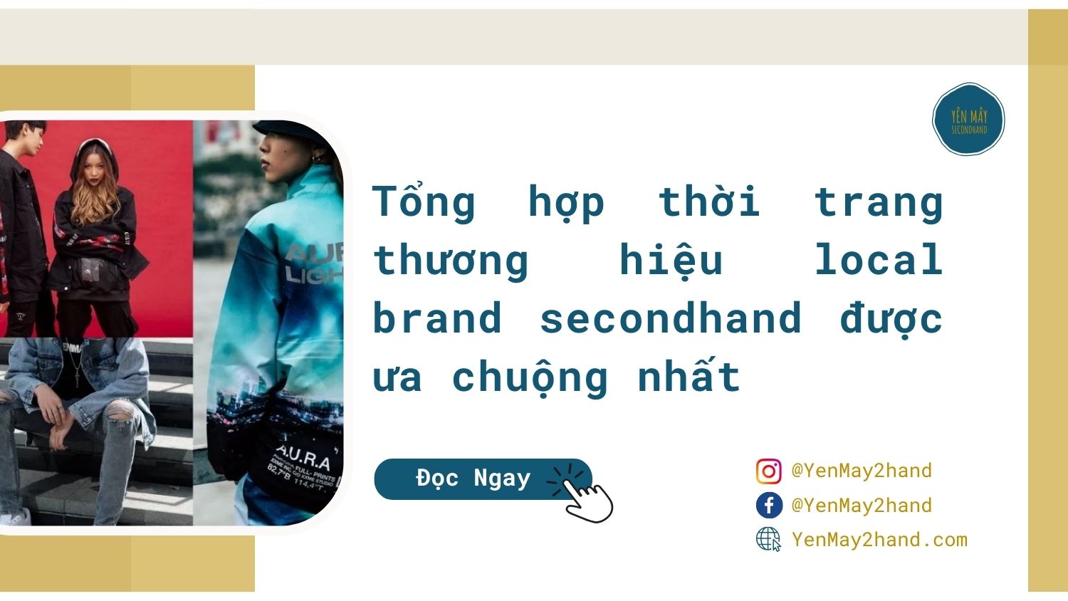 ảnh avatar bài viết local brand secondhand