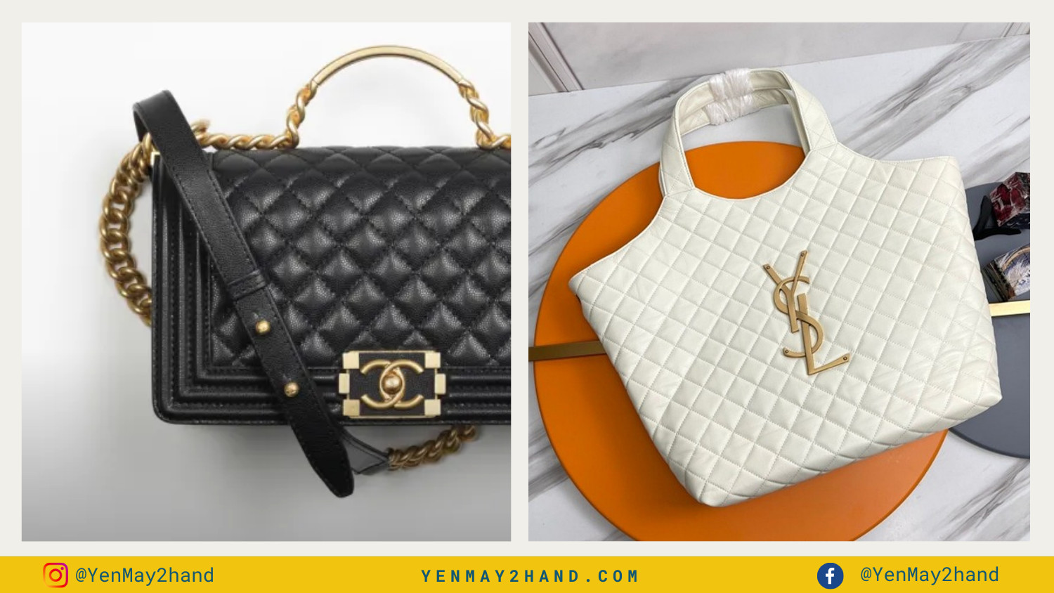 Logo của Chanel và YSL