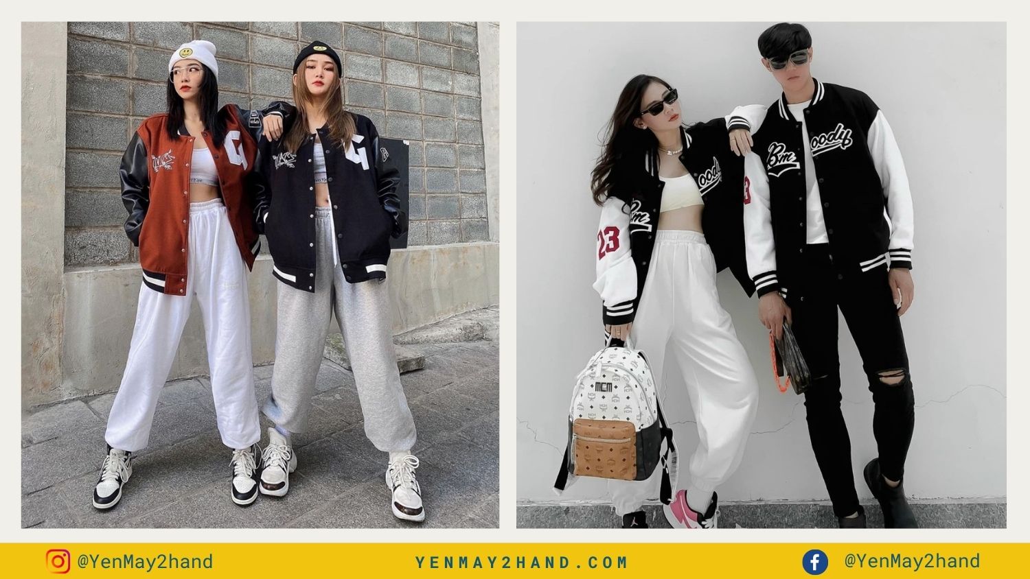 4 người sử dụng varsity jacket 2hand