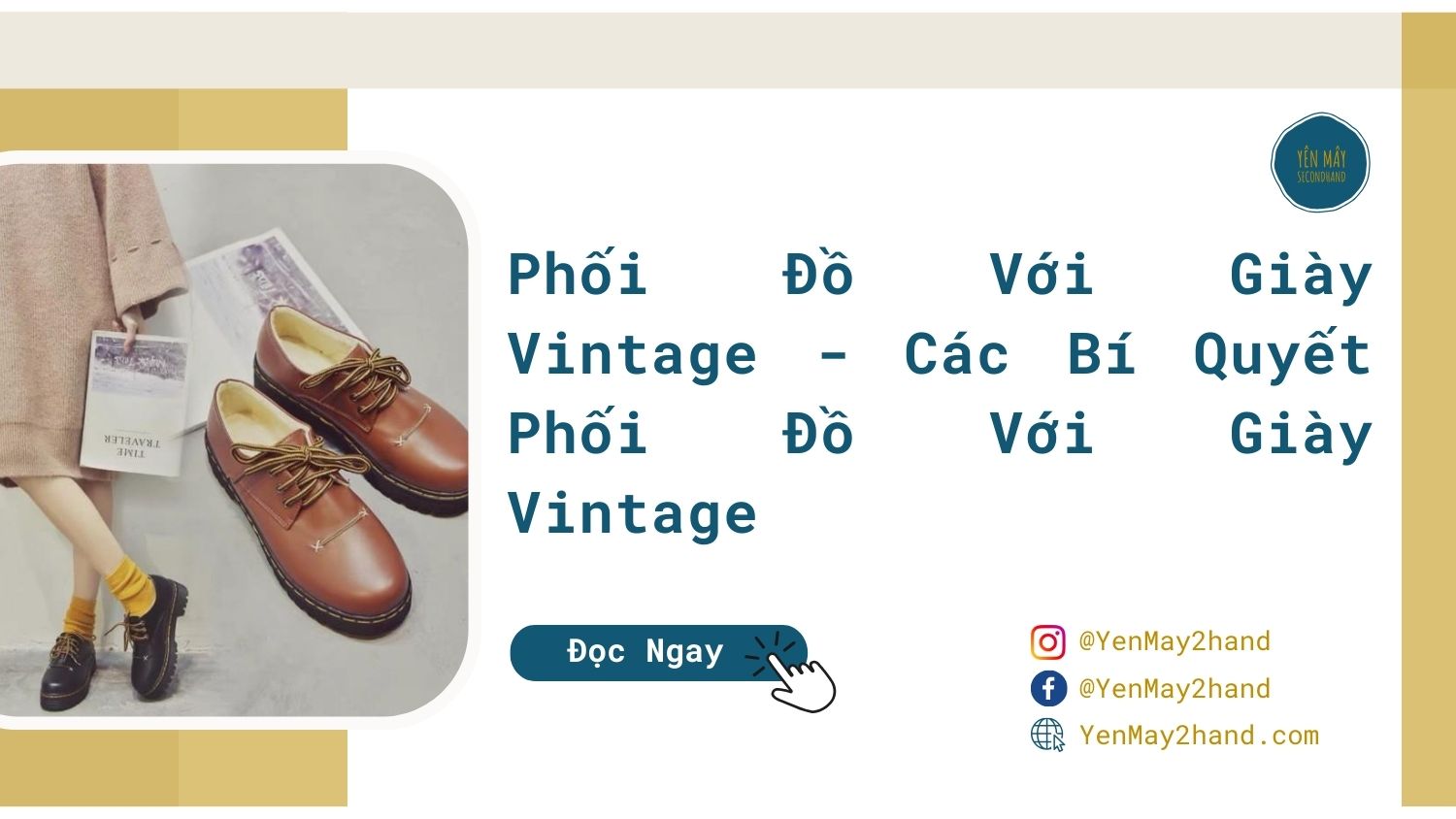 ảnh đại diện của bài viết phối đồ với giày vintage