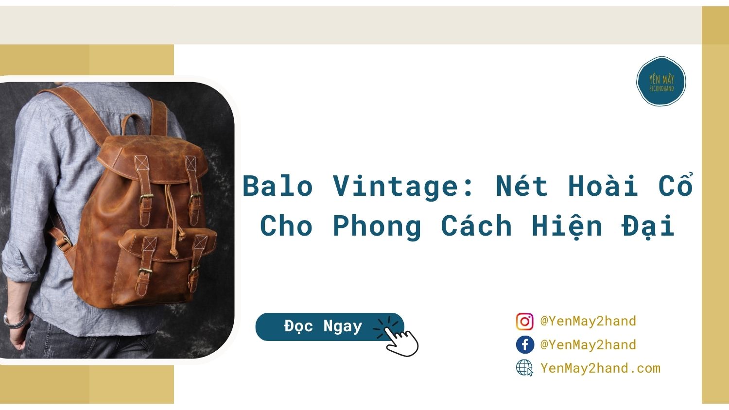 ảnh đại diện cho bài viết balo vintage