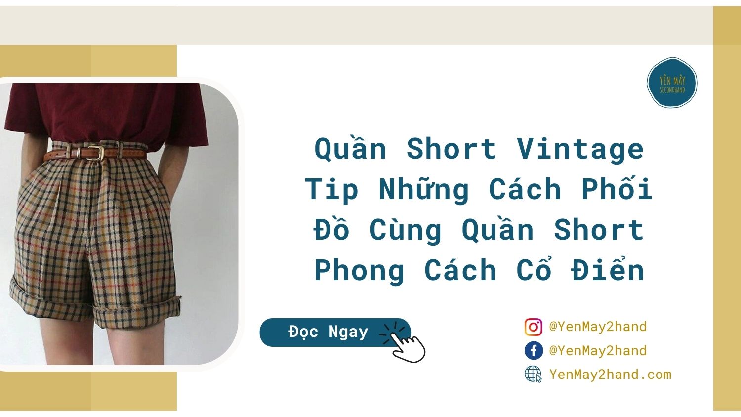 ảnh đại diện của bài viết quần short vintage