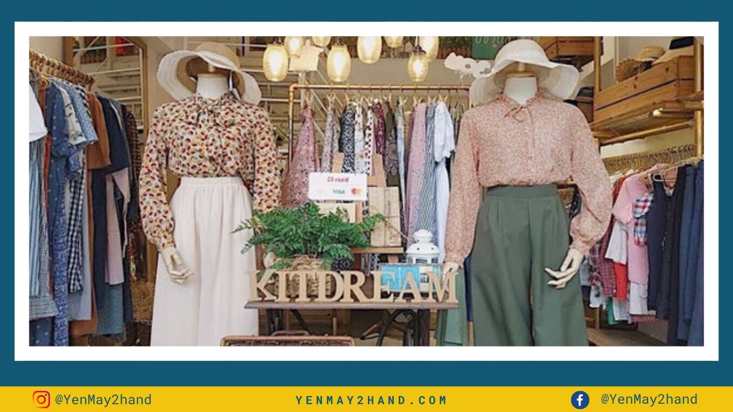 mẫu thiết kế shop quần áo vintage 2