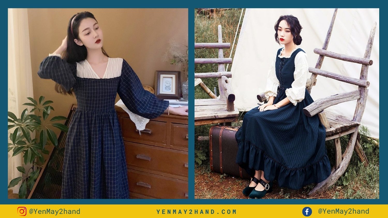 Đầm Si Vintage Nhật Bản - Fevin. Bán Buôn, Sỉ, Lẻ Quần Áo Hàng Thùng Tuyển  Chọn