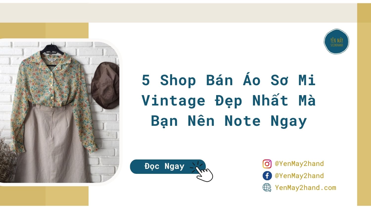 ảnh dại diện bài viết áo sơ mi vintage