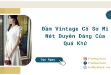 ảnh đại diện bài viết đầm vintage cổ sơ mi