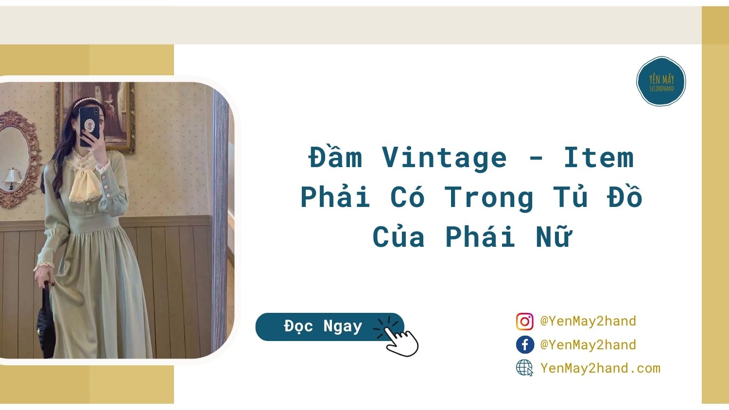 ảnh đại diện cho bài viết đầm vintage