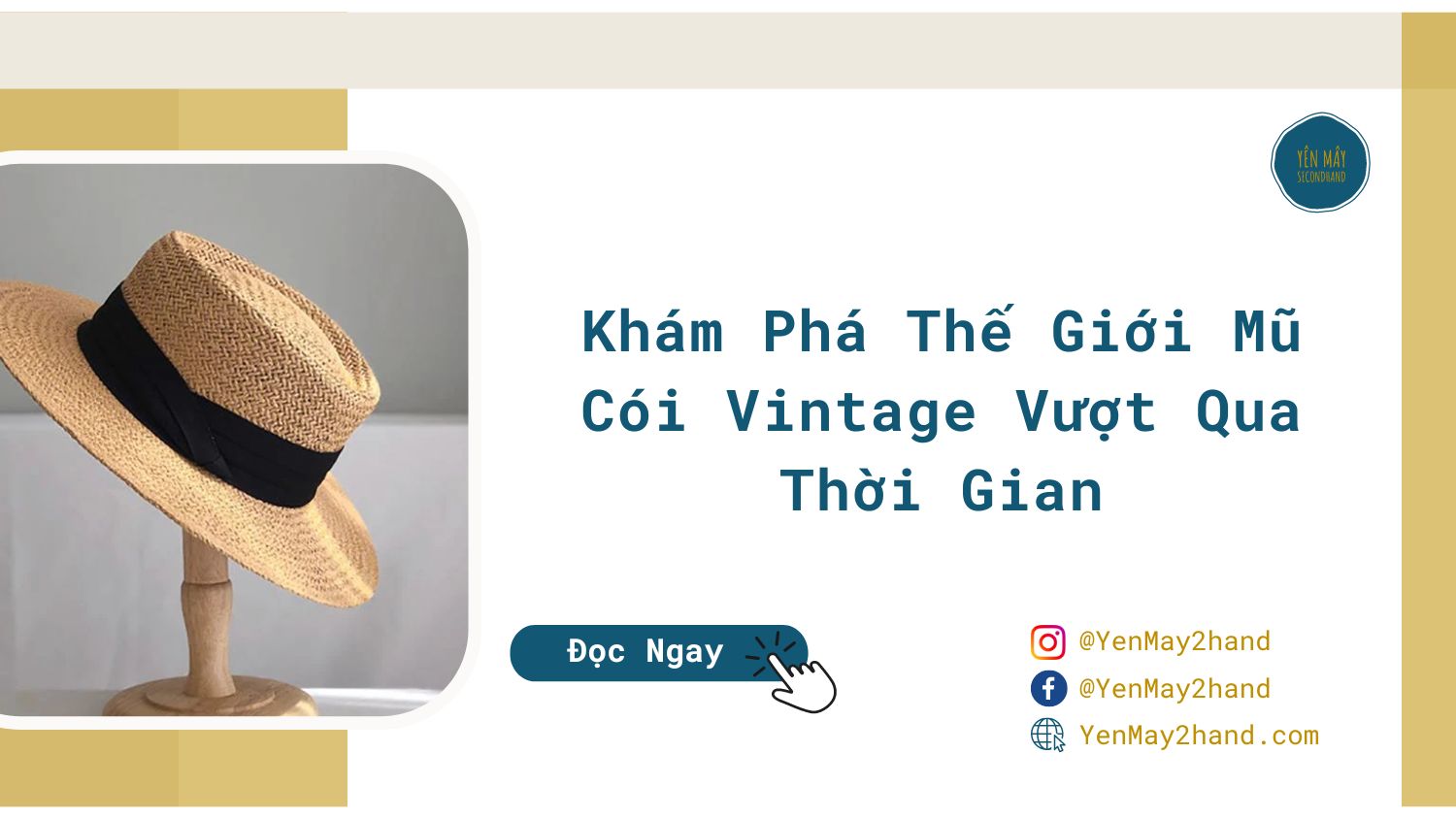 ảnh đại diện của bài viết mũ cói vintage