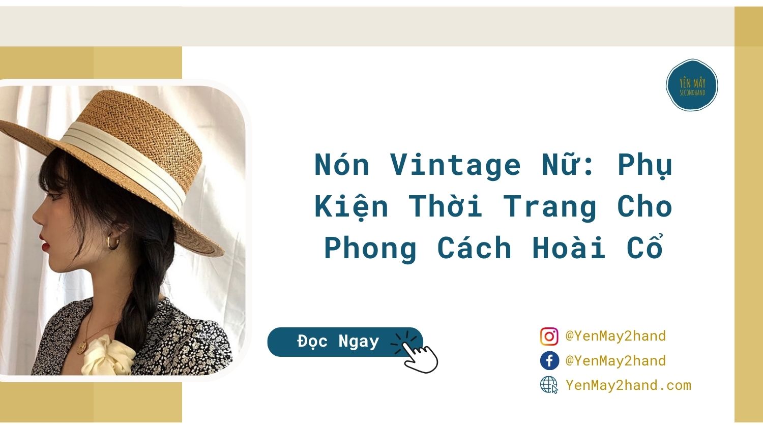 ảnh đại diện của nón vintage nữ