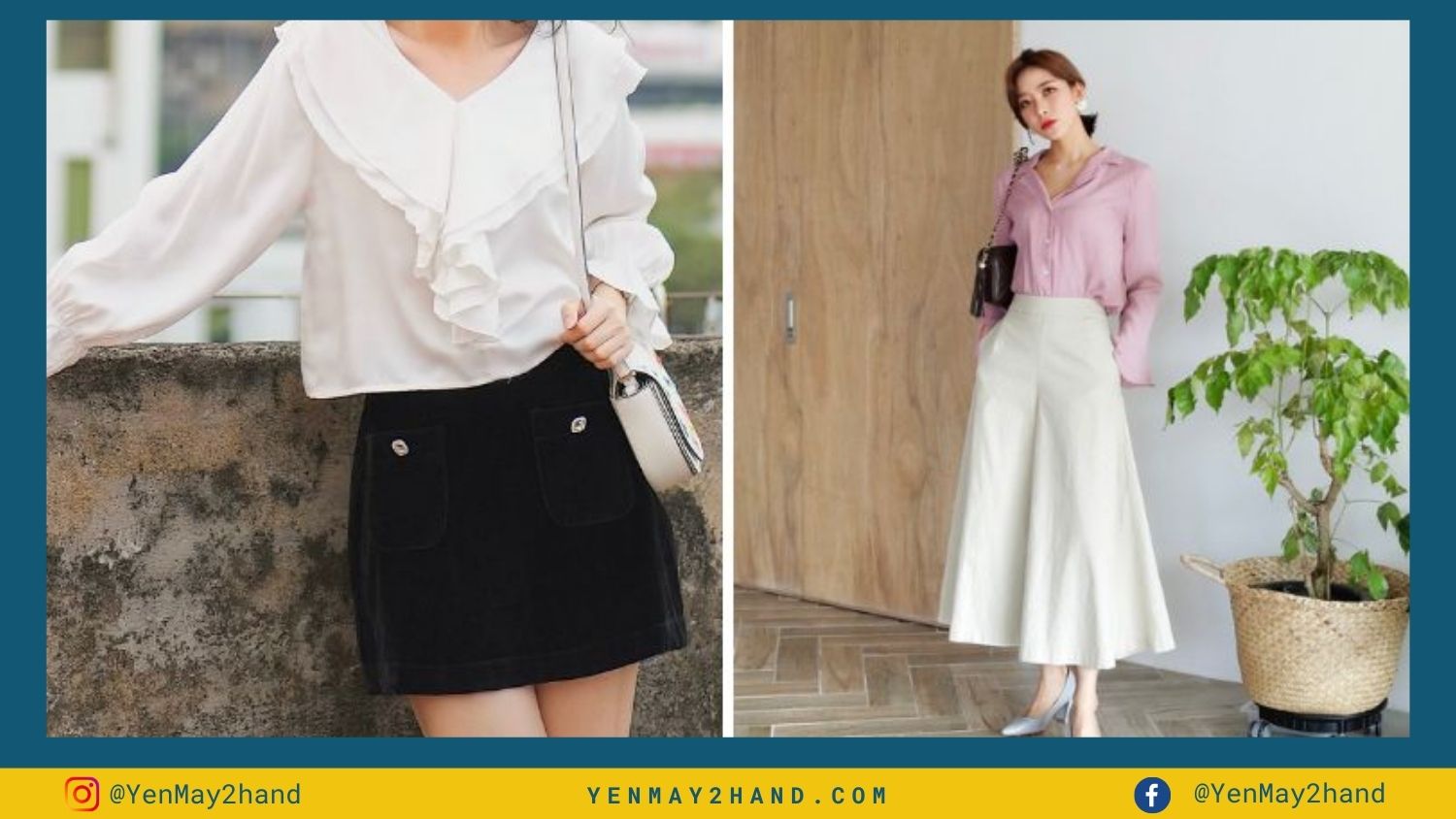 Bộ áo croptop cổ vest phối viền và quần lở chạp xinh xắn - Hàng đẹp với giá  tốt nhất