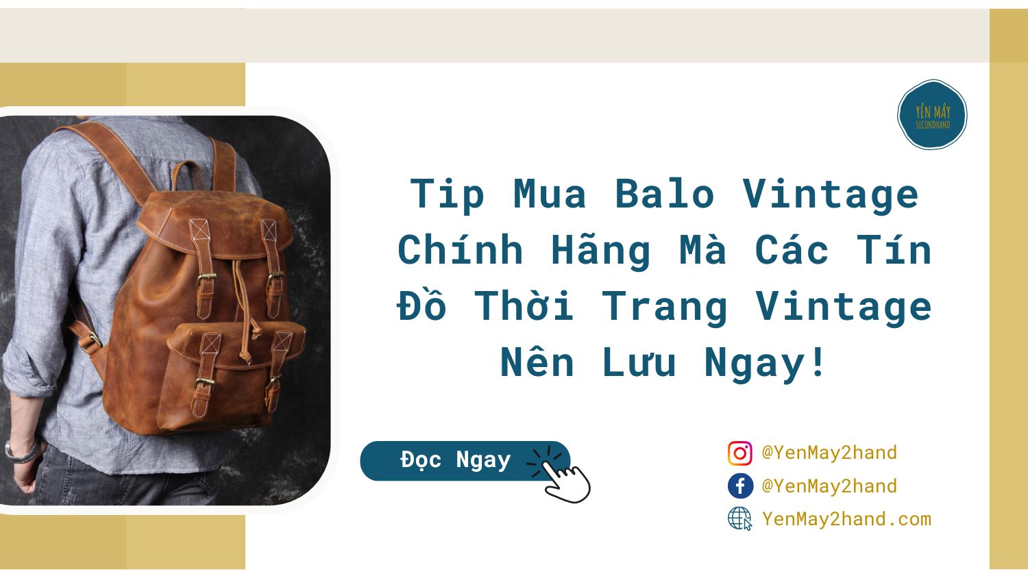 ảnh đại diện của balo vintage chính hãng