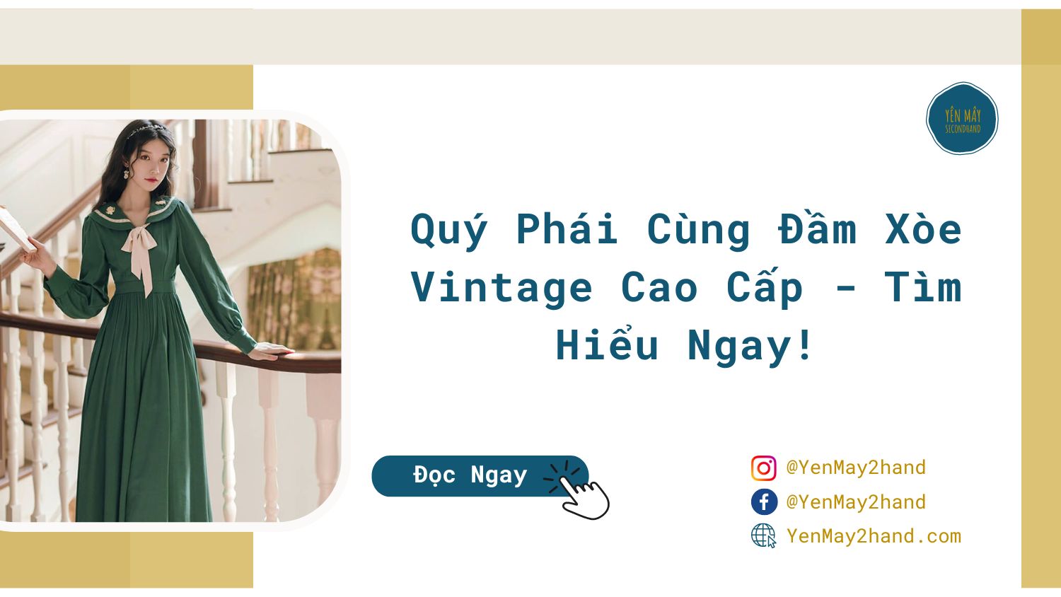 ảnh đại diện của đầm xòe vintage cao cấp